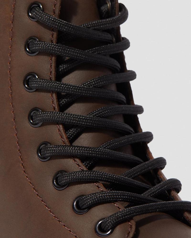 Dr Martens Junior 1460 Faux Fur Forede Snørestøvletter Barn Mørke Brune | Norge 148XYU